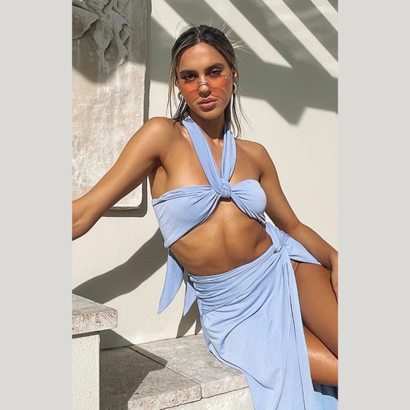 NWT If You Say So Scarf Top and Maxi Skirt Set / Small - Picture 2 of 8